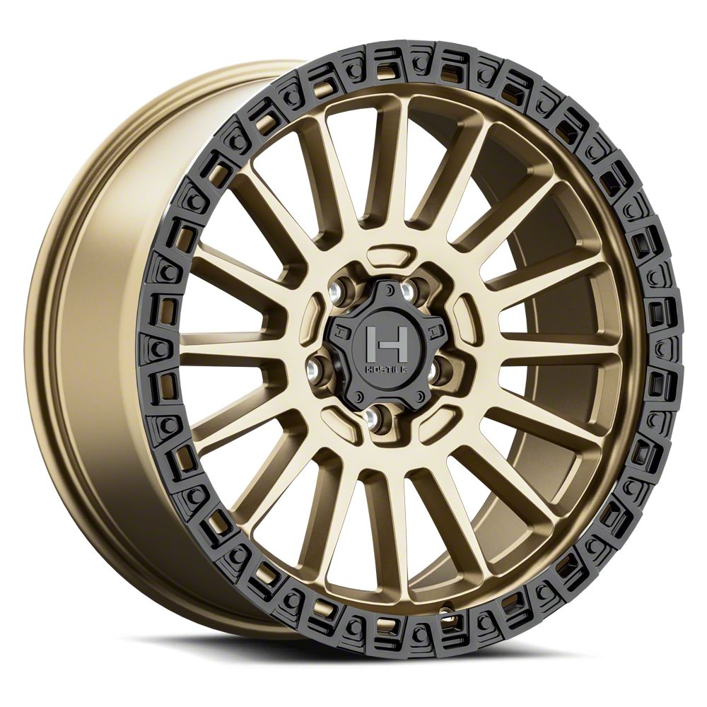 Hostile Jeep Gladiator Battle Bronze Wheel; 18x9; 0mm Offset H137 ...