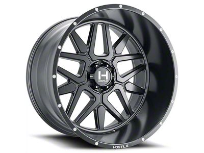 Hostile Diablo Asphalt Wheel; 22x12; -44mm Offset (20-24 Jeep Gladiator JT)