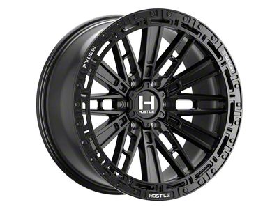 Hostile Mojave Asphalt Wheel; 17x9; 0mm Offset (20-24 Jeep Gladiator JT)