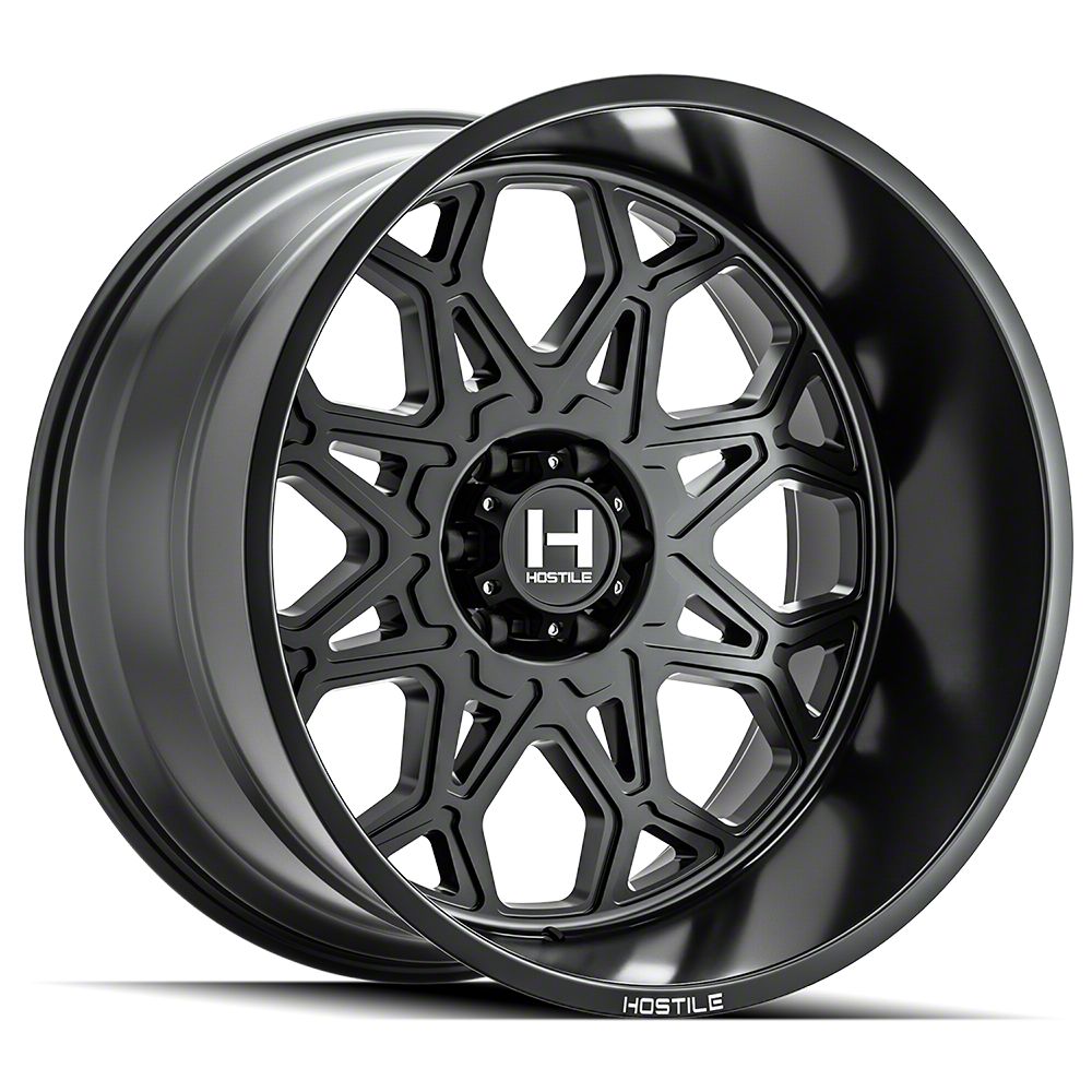 Hostile Jeep Wrangler Anvil Asphalt Wheel; 22x12; -44mm Offset H132 ...