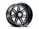 Hostile Lunatic Blade Cut Wheel; 20x10; -19mm Offset (07-18 Jeep Wrangler JK)