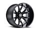 Hostile Rage Asphalt Wheel; 22x12; -44mm Offset (07-18 Jeep Wrangler JK)