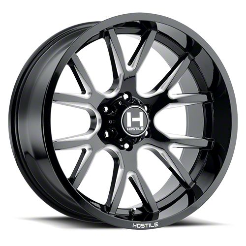 Hostile Jeep Wrangler Rage Blade Cut Wheel; 20x12; -44mm Offset H113-2012550047B  (07-18 Jeep Wrangler JK) - Free Shipping