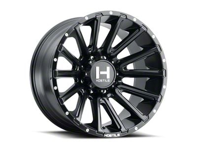 Hostile Typhoon Asphalt Wheel; 20x10 (18-24 Jeep Wrangler JL)