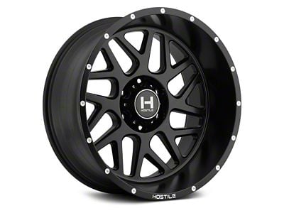 Hostile Sprocket Asphalt 6-Lug Wheel; 22x10; -25mm Offset (16-23 Tacoma)