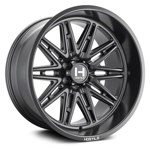 Hostile Titan Maniac Asphalt 6-Lug Wheel; 20x9; 12mm Offset H126 ...