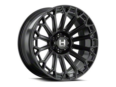 Hostile Warrior Asphalt 6-Lug Wheel; 20x9; 12mm Offset (17-24 Titan)