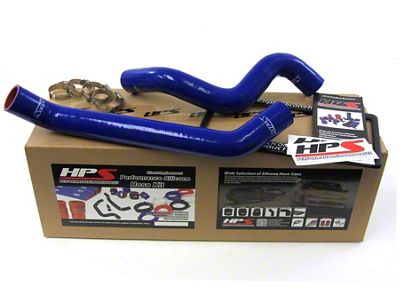 HPS Silicone Radiator Coolant Hose Kit; Blue (07-11 3.8L Jeep Wrangler JK)