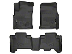Husky Liners WeatherBeater Front and Second Seat Floor Liners; Black (10-12 4Runner w/o Third Row Seats or Double Stack Tray)