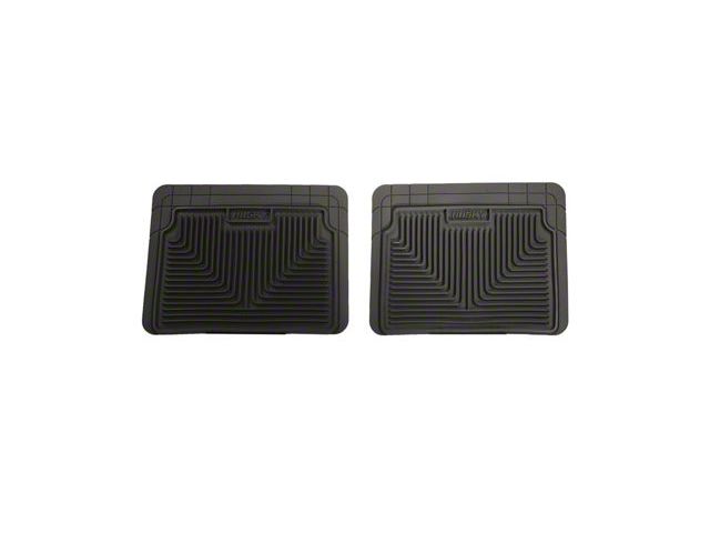 Husky Liners Heavy Duty Second Seat Floor Mats; Black (84-01 Jeep Cherokee XJ)