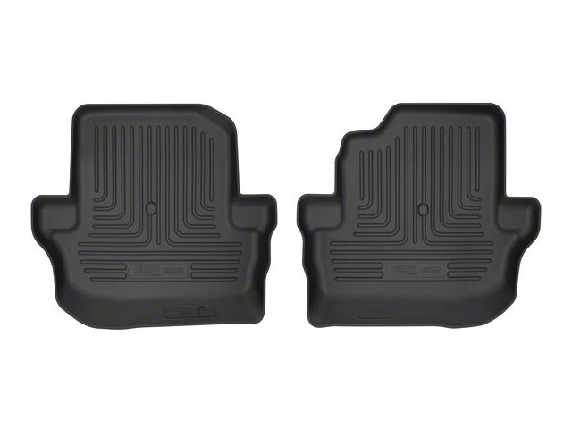 Husky Liners WeatherBeater Second Seat Floor Liners; Black (18-24 Jeep Wrangler JL 2-Door)