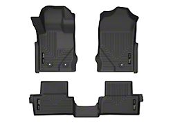 Husky Liners WeatherBeater Front and Second Seat Floor Liners; Black (21-24 Bronco 2-Door)