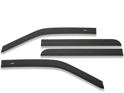 Husky Liners Low Profile Ventvisor Window Deflectors; Front and Rear; Matte Black (05-21 Frontier Crew Cab)