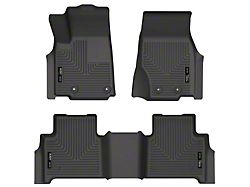 Husky Liners WeatherBeater Front and Second Seat Floor Liners; Black (22-25 Jeep Grand Cherokee WL)