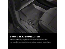 Husky Liners WeatherBeater Second Seat Floor Liner; Black (24-25 Tacoma Double Cab, Excluding Hybrid)