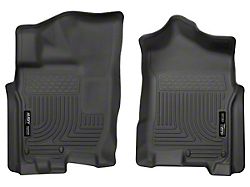 Husky Liners WeatherBeater Front Floor Liners; Black (17-24 Titan King Cab, Crew Cab)