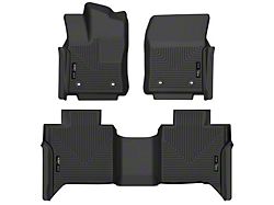 Husky Liners X-Act Contour Front and Second Seat Floor Liner; Black (22-24 Tundra Double Cab)