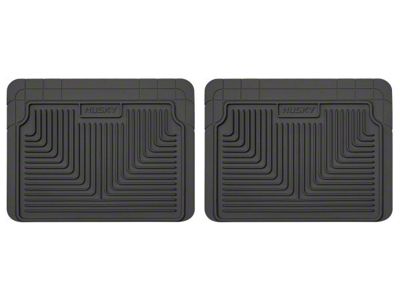 Husky Liners Heavy Duty Second Seat Floor Mats; Black (10-12 Tacoma Access Cab, Double Cab)