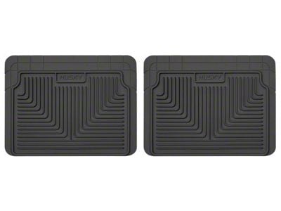 Husky Liners Heavy Duty Second Seat Floor Mats; Black (2010 Tundra Double Cab, CrewMax)