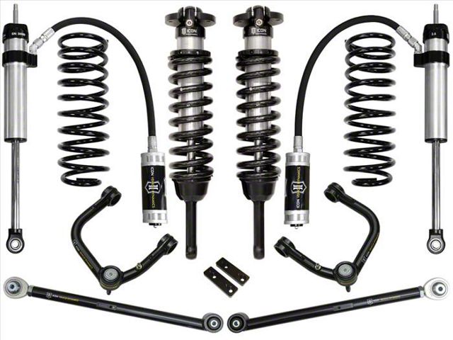 ICON Vehicle Dynamics 0 to 3.50-Inch Suspension Lift System with Tubular Upper Control Arms; Stage 4 (10-24 4Runner)