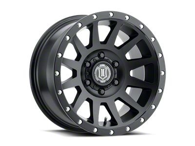 ICON Alloys Compression Satin Black 6-Lug Wheel; 17x8.5; 0mm Offset (03-09 4Runner)