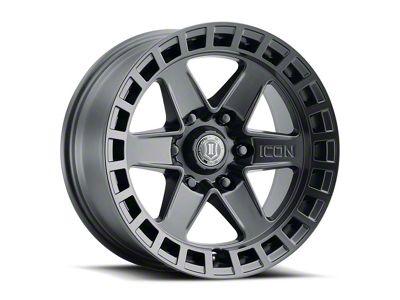 ICON Alloys Raider Satin Black 6-Lug Wheel; 17x8.5; 0mm Offset (03-09 4Runner)