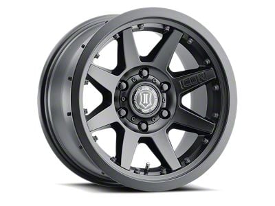 ICON Alloys Rebound Pro Satin Black 6-Lug Wheel; 17x8.5; 0mm Offset (03-09 4Runner)