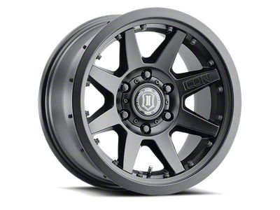 ICON Alloys Rebound Pro Satin Black 6-Lug Wheel; 17x8.5; 25mm Offset (03-09 4Runner)