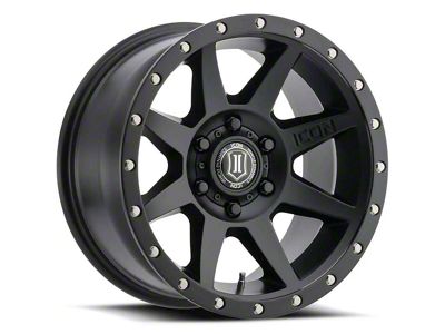 ICON Alloys Rebound Satin Black 6-Lug Wheel; 18x9; 25mm Offset (03-09 4Runner)