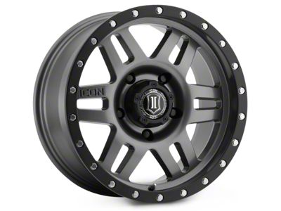 ICON Alloys Six Speed Gunmetal 6-Lug Wheel; 17x8.5; 0mm Offset (03-09 4Runner)