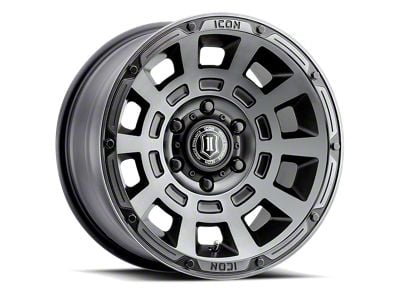 ICON Alloys Thrust Smoked Satin Black 6-Lug Wheel; 17x8.5; 25mm Offset (03-09 4Runner)