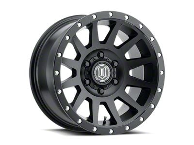 ICON Alloys Compression Satin Black 6-Lug Wheel; 20x10; -19mm Offset (04-15 Titan)