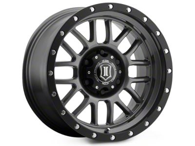 ICON Alloys Alpha Gunmetal 6-Lug Wheel; 17x8.5; 0mm Offset (05-15 Tacoma)