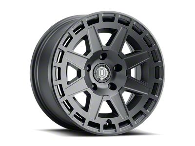 ICON Alloys Compass Satin Black 6-Lug Wheel; 17x8.5; 0mm Offset (05-15 Tacoma)