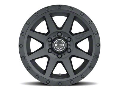 ICON Alloys Rebound Double Black 6-Lug Wheel; 17x8.5; 0mm Offset (05-15 Tacoma)