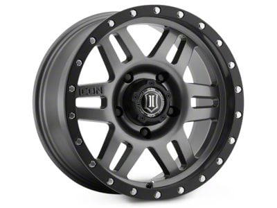 ICON Alloys Six Speed Gunmetal 6-Lug Wheel; 17x8.5; 0mm Offset (05-15 Tacoma)