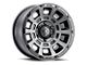 ICON Alloys Thrust Smoked Satin Black 6-Lug Wheel; 17x8.5; 0mm Offset (05-15 Tacoma)