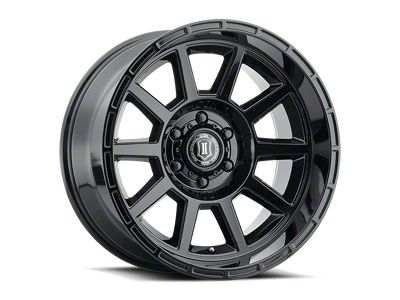 ICON Alloys Recoil Gloss Black 5-Lug Wheel; 20x10; -24mm Offset (07-13 Tundra)