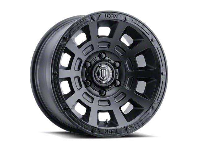 ICON Alloys Thrust Satin Black 5-Lug Wheel; 17x8.5; 25mm Offset (07-13 Tundra)