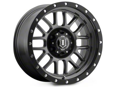 ICON Alloys Alpha Gunmetal 6-Lug Wheel; 17x8.5; 0mm Offset (2024 Tacoma)