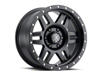 ICON Alloys Six Speed Satin Black 6-Lug Wheel; 17x8.5; 25mm Offset (2024 Tacoma)