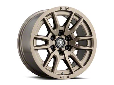 ICON Alloys Vector 6 Bronze 6-Lug Wheel; 17x8.5; 25mm Offset (10-24 4Runner)