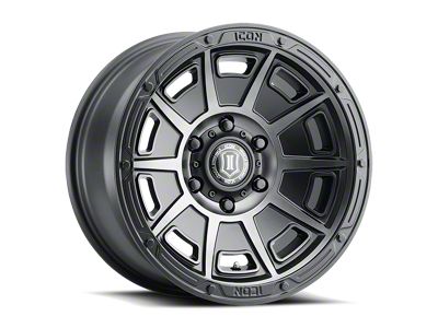 ICON Alloys Victory Smoked Satin Black 6-Lug Wheel; 17x8.5; 0mm Offset (10-24 4Runner)