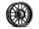 ICON Alloys Alpha Gloss Black Milled 6-Lug Wheel; 20x9; 16mm Offset (22-24 Bronco Raptor)