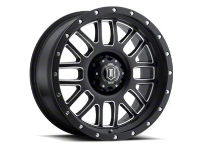 ICON Alloys Alpha Satin Black 6-Lug Wheel; 20x9; 16mm Offset (22-24 Bronco Raptor)