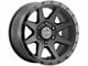 ICON Alloys Rebound Double Black 6-Lug Wheel; 17x8.5; 6mm Offset (22-24 Bronco Raptor)