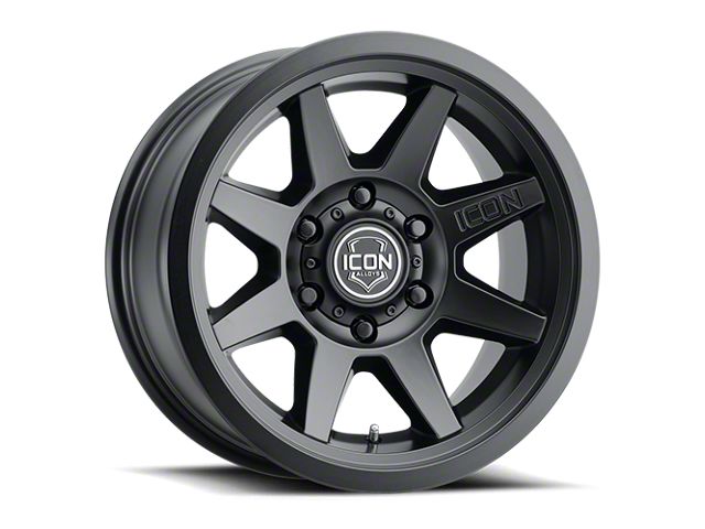 ICON Alloys Rebound SLX Satin Black 6-Lug Wheel; 17x8.5; 6mm Offset (22-24 Bronco Raptor)