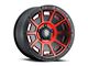 ICON Alloys Victory Satin Black with Red Tint Wheel; 17x8.5 (84-01 Jeep Cherokee XJ)