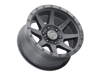 ICON Alloys Rebound Double Black Wheel; 17x8.5; -6mm Offset (05-10 Jeep Grand Cherokee WK, Excluding SRT8)