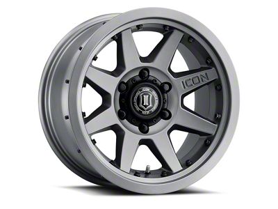 ICON Alloys Rebound Pro Titanium Wheel; 17x8.5; -6mm Offset (05-10 Jeep Grand Cherokee WK, Excluding SRT8)